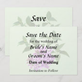 Save The Date Beaux Lilas (Devant / Derrière)