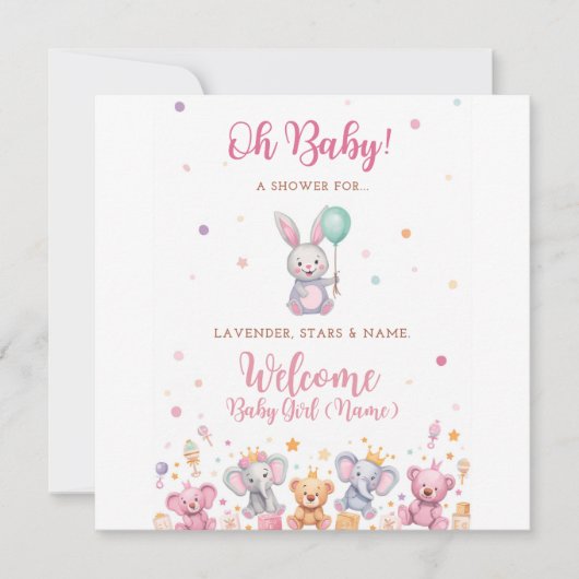 Save The Date Bébé Fille (Devant)