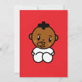 Save The Date Bébé Shower Naissance de bébé noir Enregistrer la (Dos)
