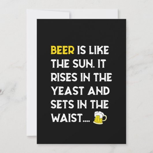 Save The Date Beer Is Like (Devant)