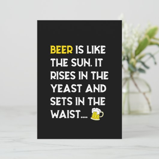 Save The Date Beer Is Like (Debout devant)