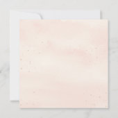 Save The Date Beige Brown Floral Baby shower Enregistrer la date (Dos)