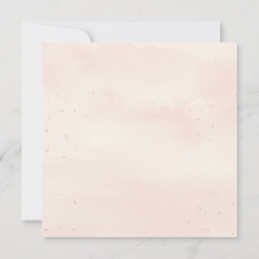 Save The Date Beige Brown Floral Baby shower Enregistrer la date (Dos)