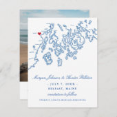 Save The Date Belfast Maine Photo Enregistrer la date - Penobsco (Devant / Derrière)