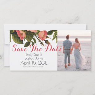 Save The Date Belle Botanique rose Rose vintage