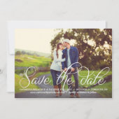 Save The Date Belle Calligraphie Script Photo Enregistrer la dat (Devant)
