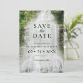 Save The Date Belle cascade Mariage naturel (Debout devant)