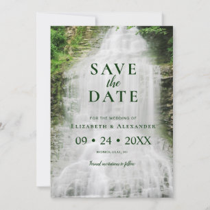 Save The Date Belle cascade Mariage naturel