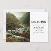 Save The Date Belle nature Pittoresque Photo Mariage Décontracté (Devant)