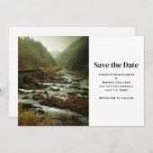 Save The Date Belle nature Pittoresque Photo Mariage Décontracté (Devant / Derrière)