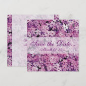 Save The Date Belle Phlox Violet Annonces (Devant / Derrière)