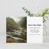 Save The Date Belle photo de nature panoramique pour un mariage  (Debout devant)