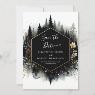 Save The Date Belle photo Mariage forestier enchanté