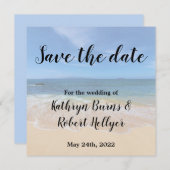 Save The Date Belle plage Hawaiian Enregistrer la date (Devant / Derrière)