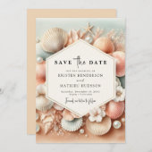 Save The Date Belle Plage Tropicale Mariage (Devant / Derrière)