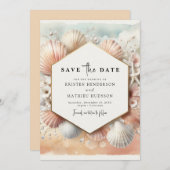 Save The Date Belle Plage Whimsical Mariage (Devant / Derrière)