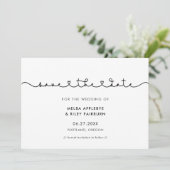 Save The Date Belle police de coeur de connexion (Debout devant)