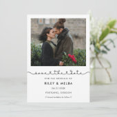 Save The Date Belle police de coeur de connexion Enregistrer la  (Debout devant)