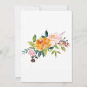 Save The Date Belles Fleurs D'Automne Mariage Enregistrer Les Ca (Dos)