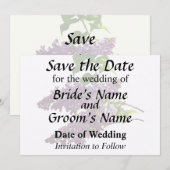 Save The Date Belles Lilacs (Devant / Derrière)