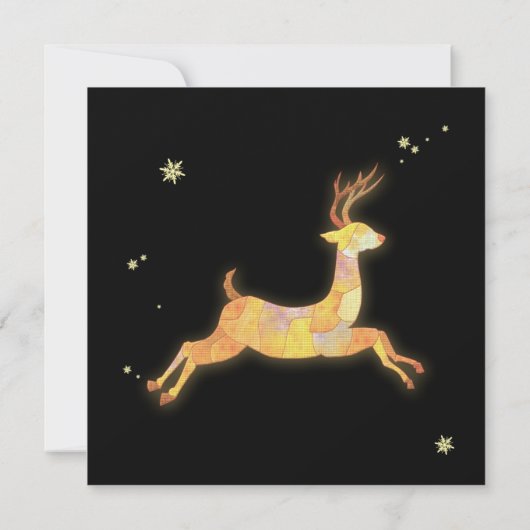 Save The Date Bénédictions hivernales Mariage des rennes Enregis (Dos)