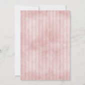 Save The Date Berry Wreath et Stripes Photo | Rose (Dos)