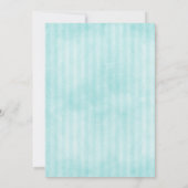 Save The Date Berry Wreath et Stripes Photo | TURQUOISE (Dos)