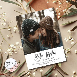 Save The Date Better Together Photo Wedding Enregistrer la date