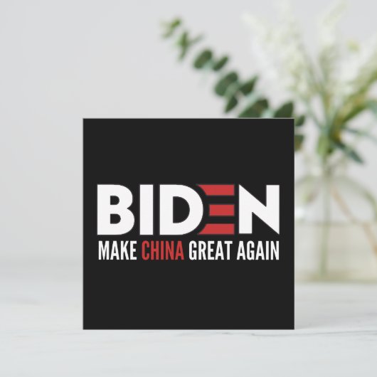 Save The Date biden Make China Great Again (Debout devant)