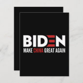 Save The Date biden Make China Great Again (Devant / Derrière)