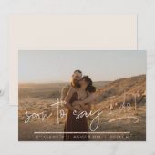 Save The Date Bientôt à Dire Oui Photo de Fiançailles Mariage Mo (Devant / Derrière)