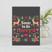 Save The Date Bientôt des couples de Noël drôles et joyeux (Debout devant)