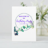 Save The Date Bienvenue à ma fête du jour d'anniversaire (Debout devant)