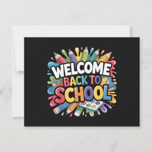Save The Date Bienvenue au premier jour d'école Rentrée scolaire