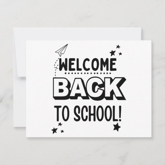 Save The Date Bienvenue au retour à l'école ! (Devant)