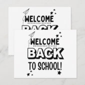 Save The Date Bienvenue au retour à l'école ! (Devant / Derrière)