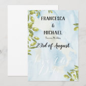 Save The Date Bienvenue en Italie Thème toscan (Devant / Derrière)