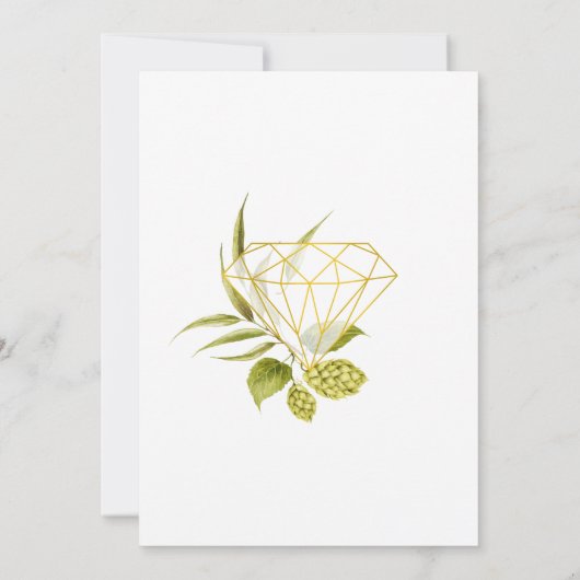 Save The Date Bières Saules Verdure et Or (Dos)