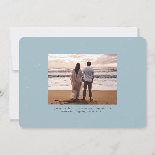 Save The Date Big Day Getaway plaisir une photo destination mari (Dos)