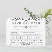 Save The Date Billet à poinçonner pour la date (Debout devant)