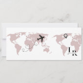 Save The Date Billet de boarding pass mariage Bourgogne (Dos)