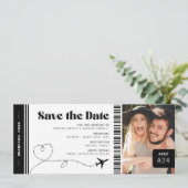 Save The Date Billet de Planche Date à Sauvegarder (Debout devant)