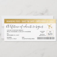 Billet d'embarquement pour réserver la date Simple