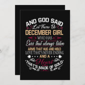 Save The Date Birthday (homonymie) | et God Said Let There Be De (Devant / Derrière)