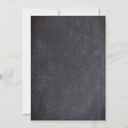 Save The Date Black Chalk Board Diamond Rings tendance (Dos)