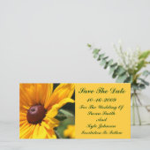 Save The Date Black Eyed Susan Floral Mariage Enregistrer La Dat (Debout devant)