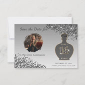 Save The Date Black Glitter Paris Studio de Parfum Sweet 16 (Devant)