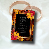 Save The Date Black Magic rencontre Rustic Golden Autumn Mariage