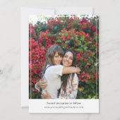 Save The Date Black Script Double face Photos Enregistrer la dat (Dos)