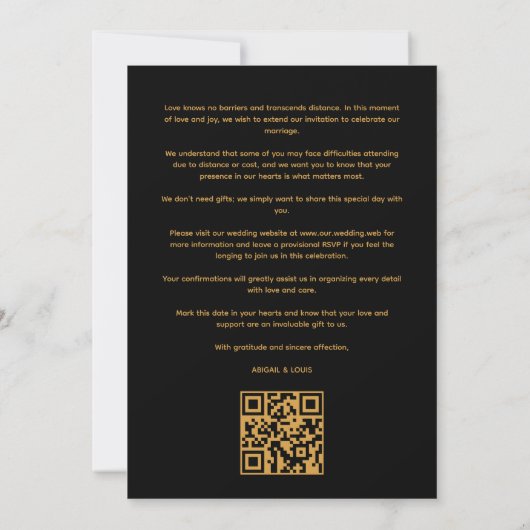 Save The Date Black Sophisticated Minimal Photo Elegant Script (Dos)